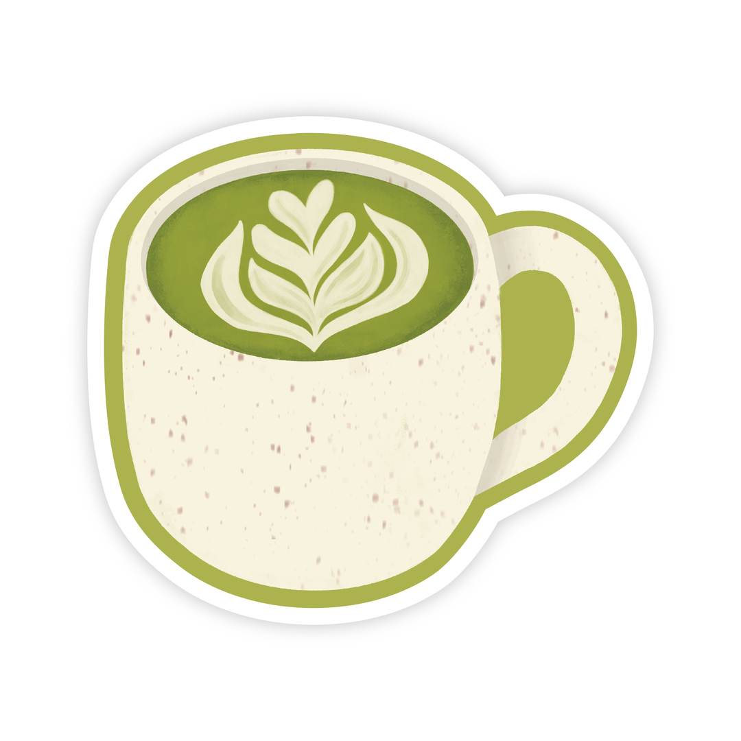 Cozy Matcha Latte - Vinyl Drink Sticker