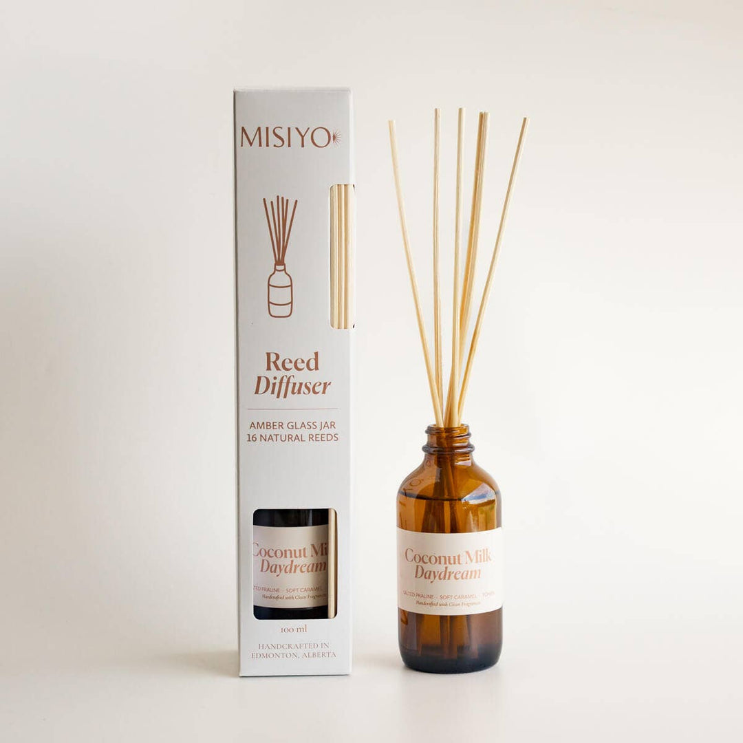 Coconut Milk Daydream | Clean Reed Diffuser: Diffuser Set (with box + reeds)