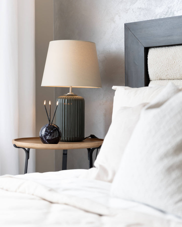 Neva Vase, Black Marble