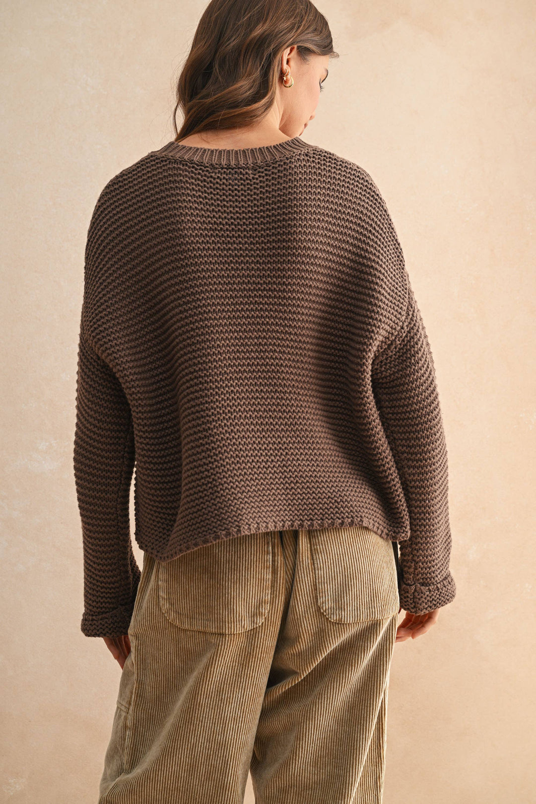 Hearth Knit Sweater - Chocolate