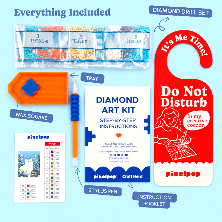 PixelPop™ Diamond Art — Reset Edition -  Blueberry Guardian