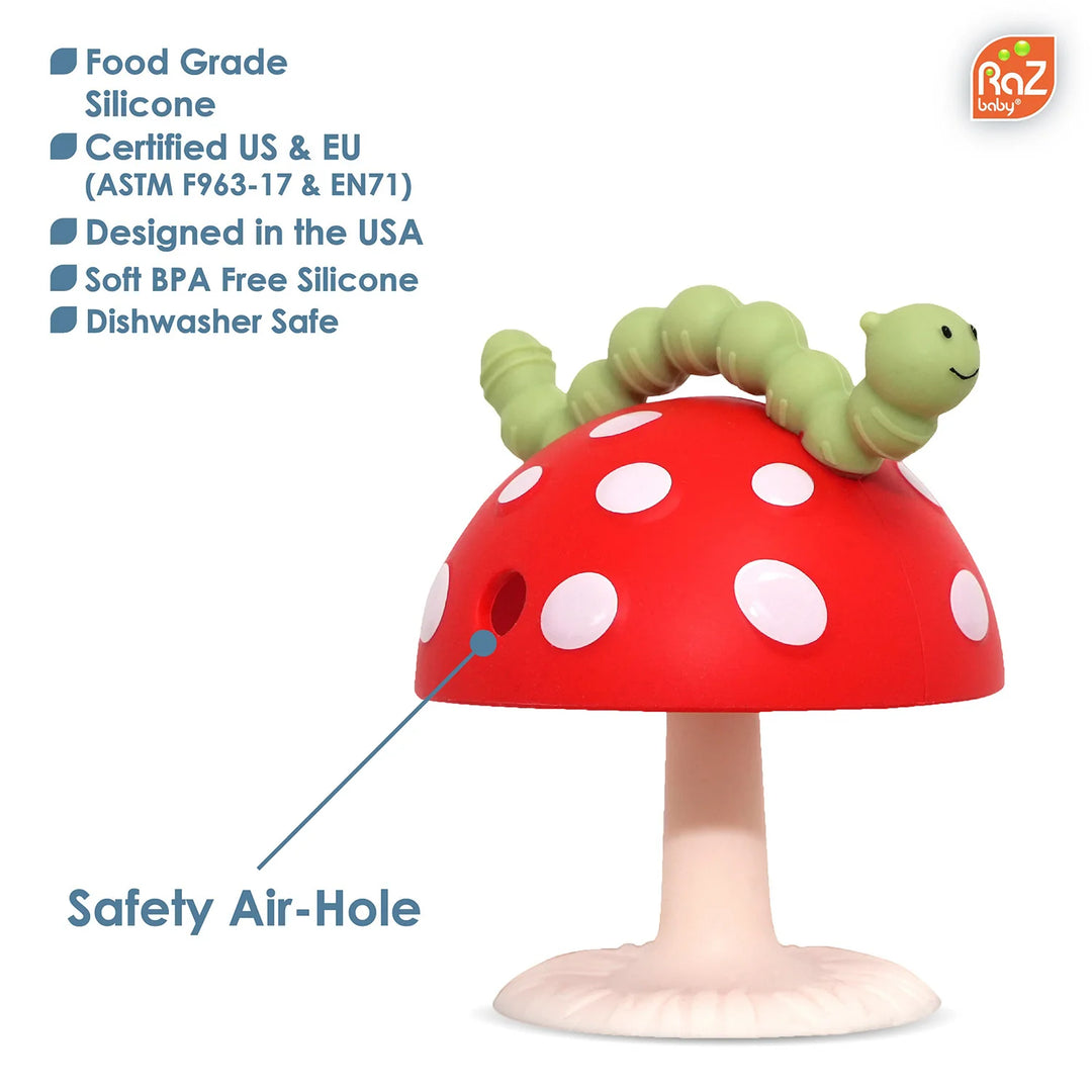 Chompy Mushroom Silicone Teether