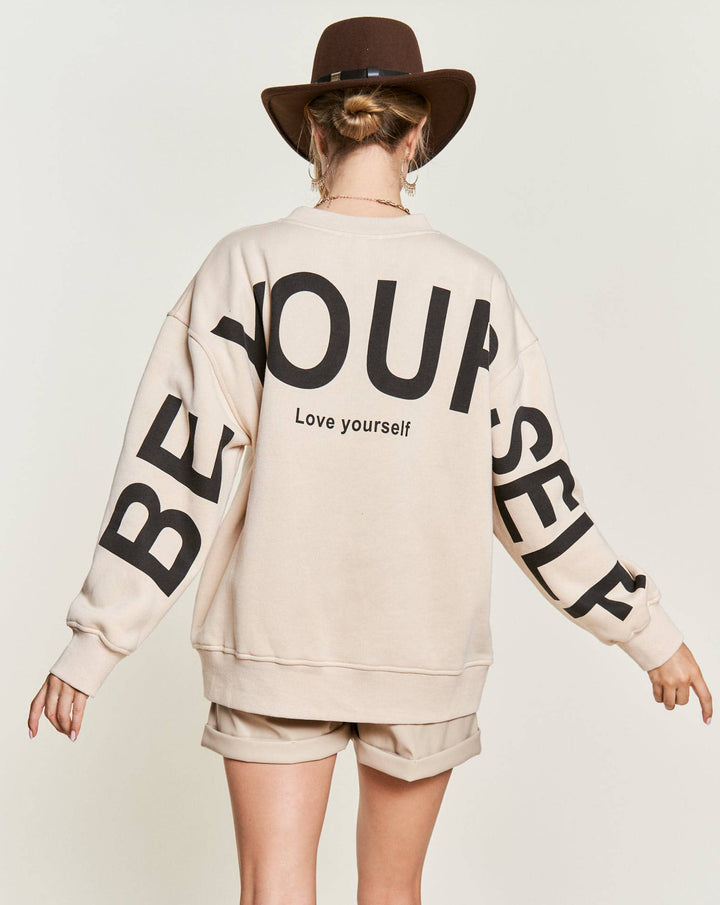 ❤︎ Be Yourself ❤︎ Oversized Sweatshirt