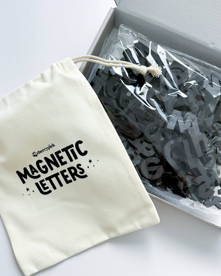 Soft Foam Magnetic Letters & Symbols: Solid Black