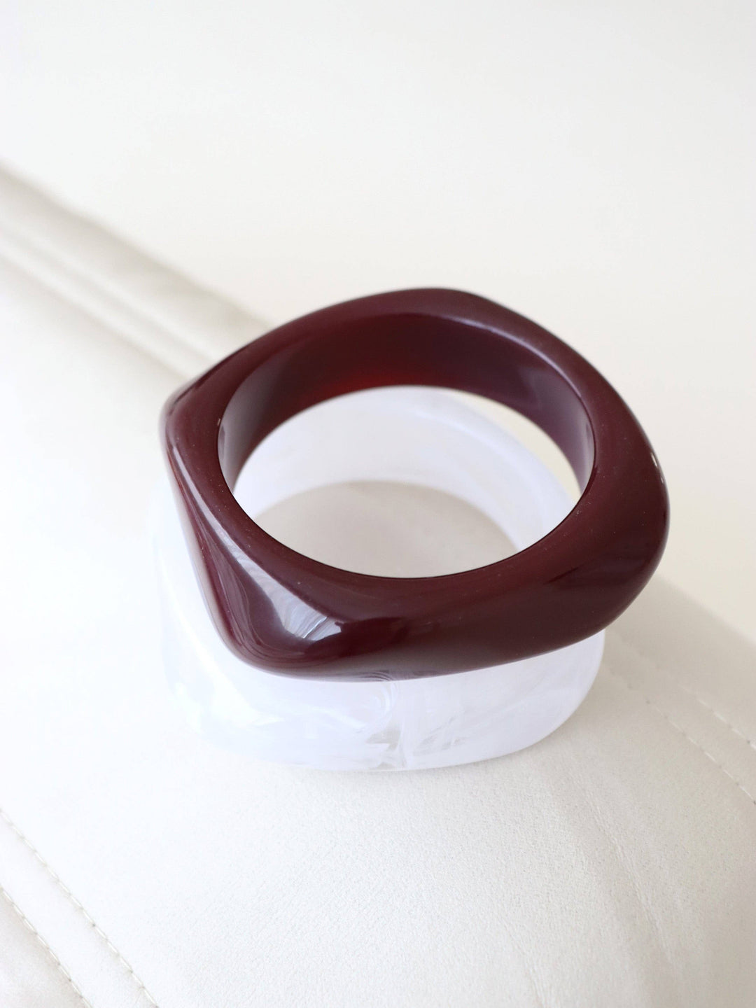 Cuff Bangle in Wine