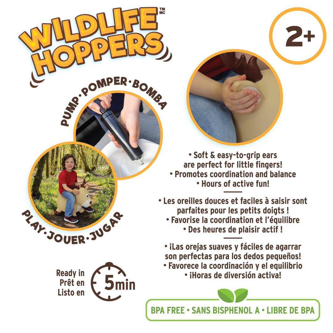 Wildlife Hoppers: Beige Deer