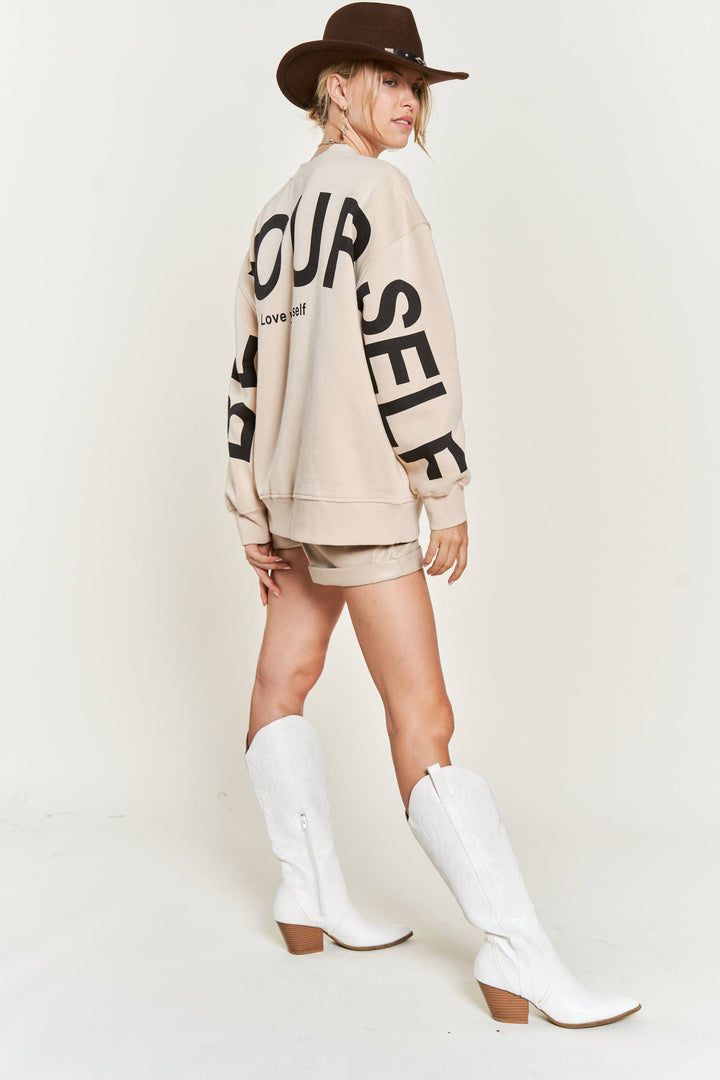 ❤︎ Be Yourself ❤︎ Oversized Sweatshirt