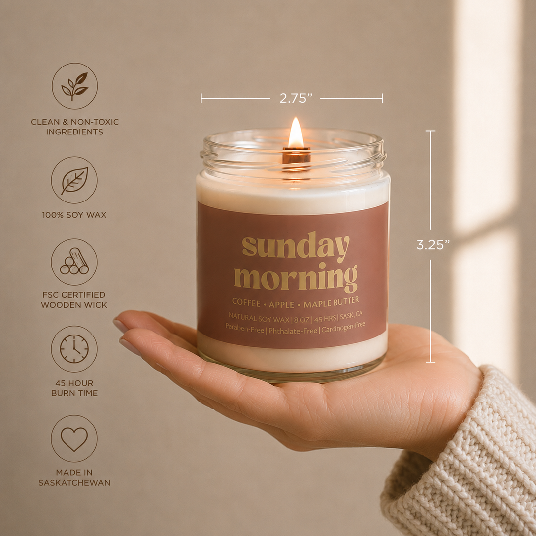 SUDNAY MORNING | 8OZ NON TOXIC SOY CANDLE | FALL COLLECTION