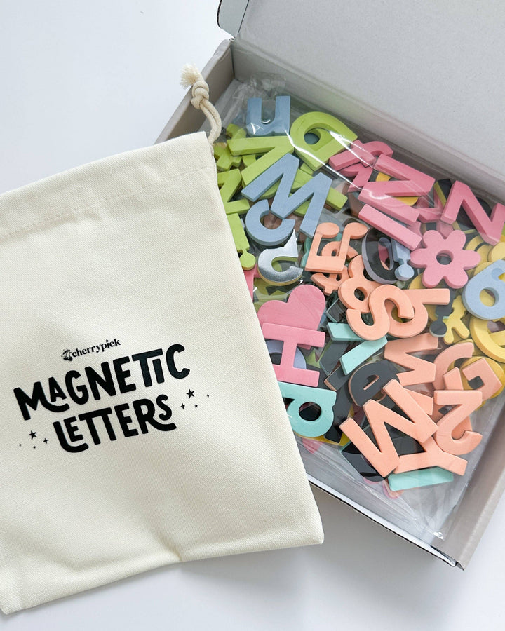 Soft Foam Magnetic Letters & Symbols: Pastel Rainbow