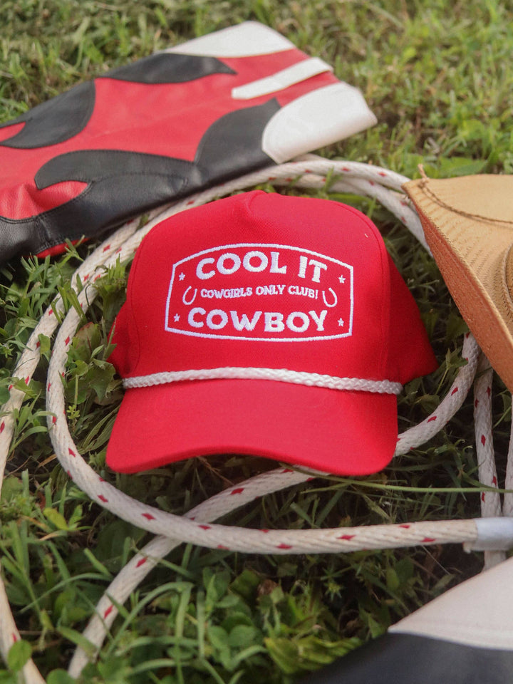 Cool it Cowboy Trucker Hat - Red