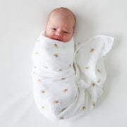 Bees Muslin Swaddle