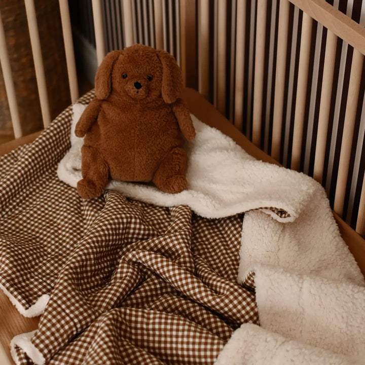 Vichy Brown Sherpa Blanket