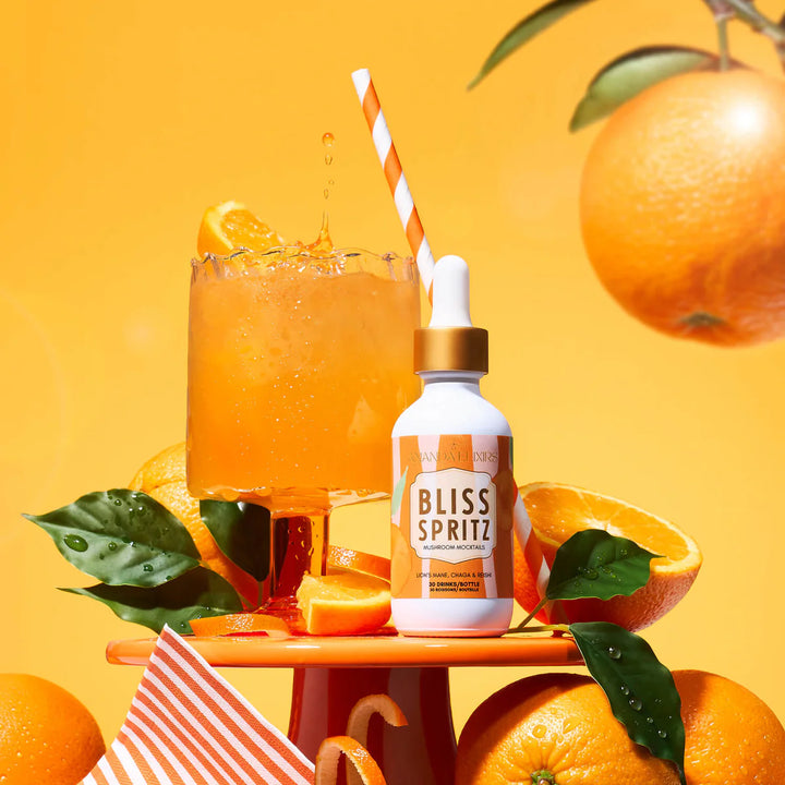 Mushroom Mocktails: Bliss Spritz