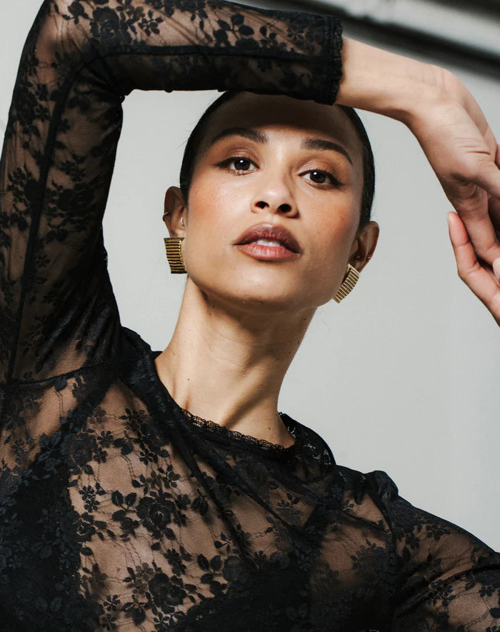 Long Sleeve Lace Top