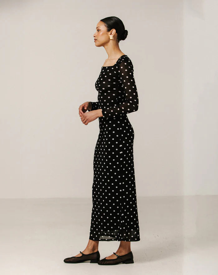 Mesh Maxi Tube Skirt