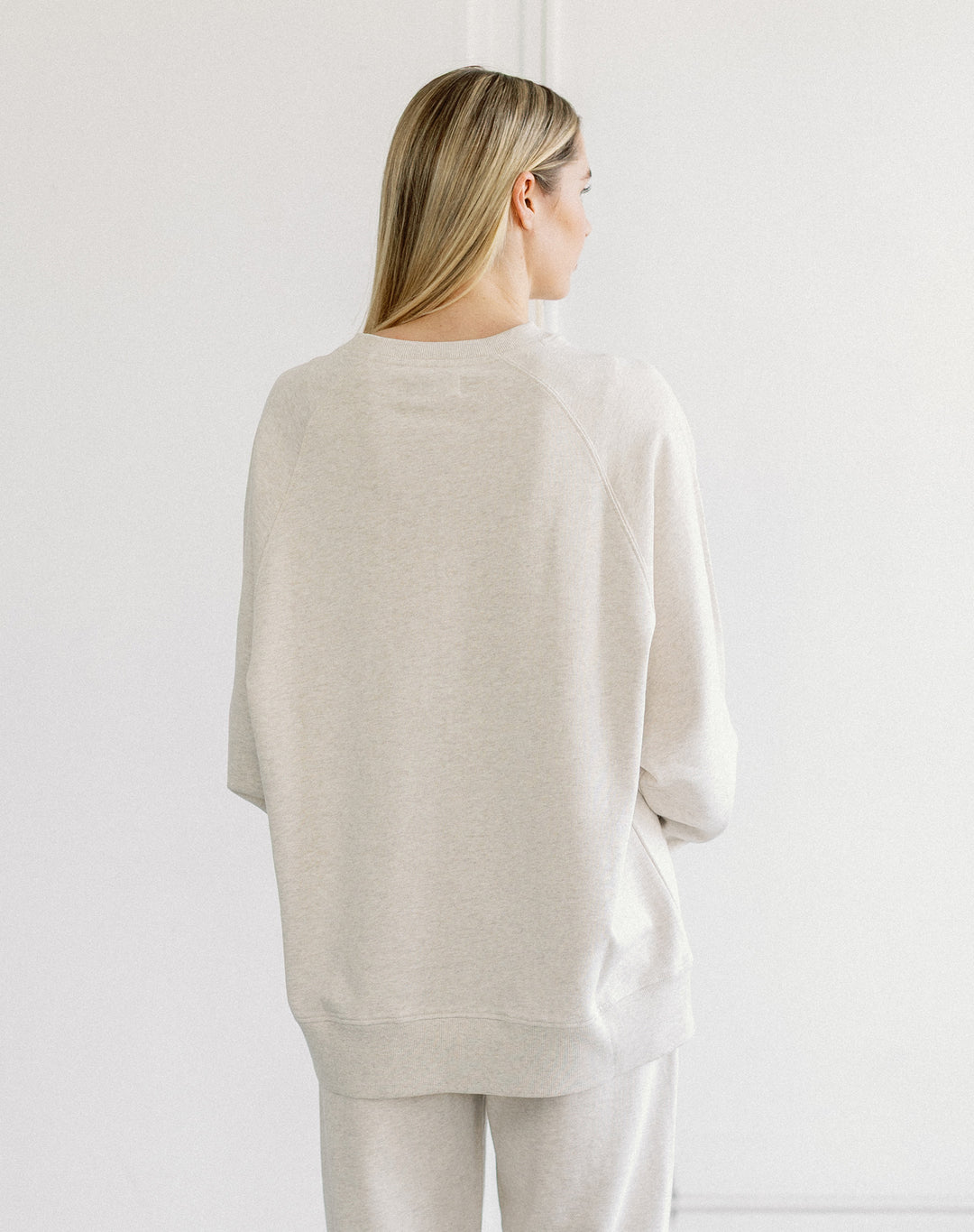 NYBF Blonde Varsity Crew- Oatmeal