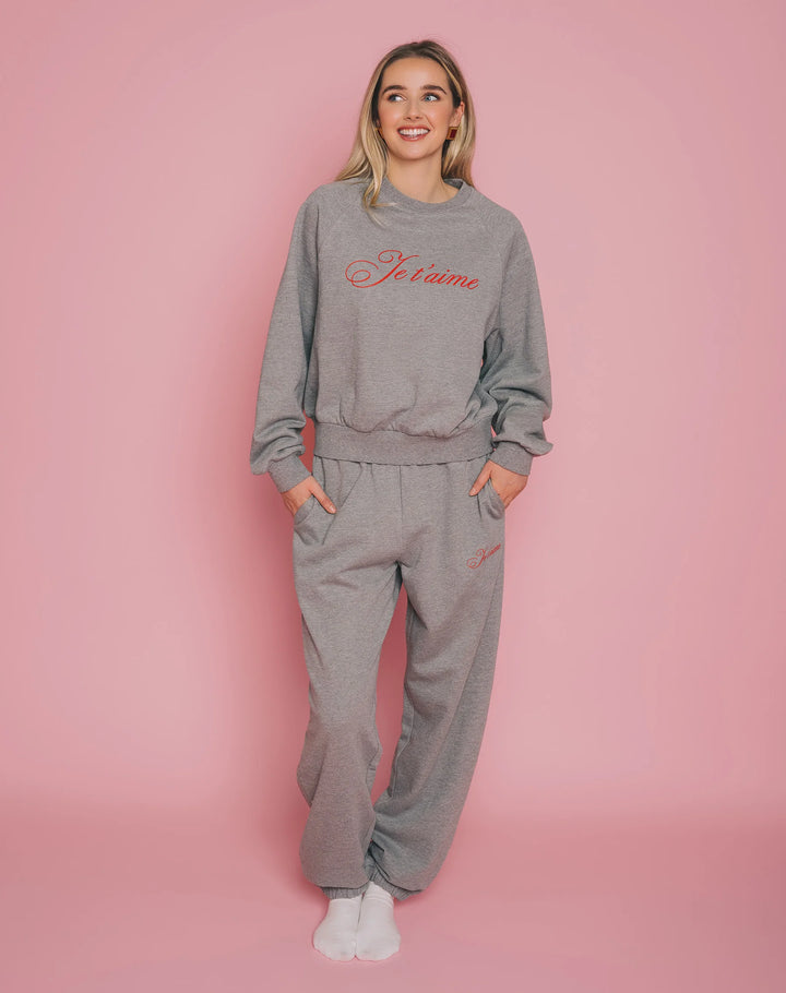 "Je t'aime" Oversized Jogger