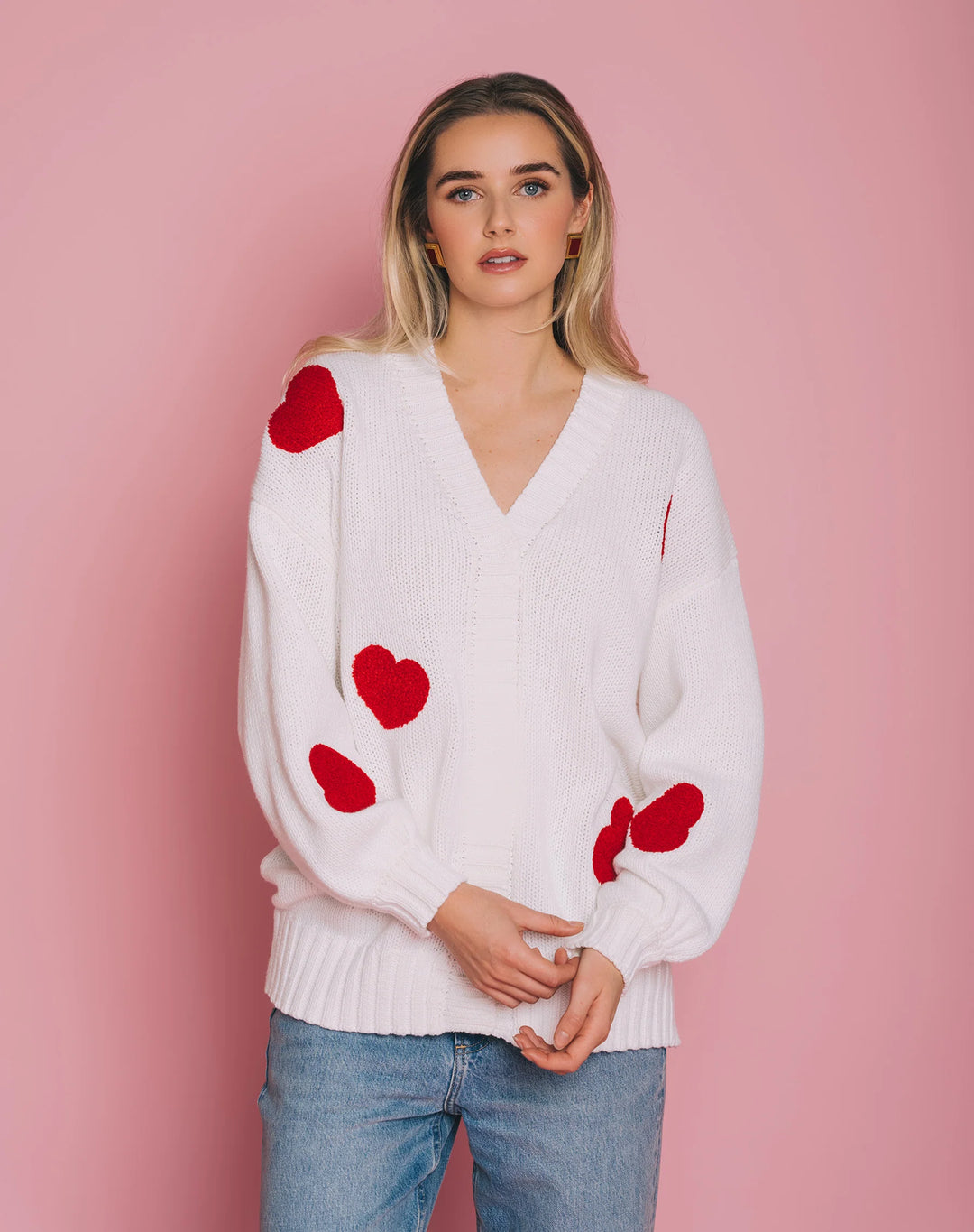 Heart Oversized Cardigan
