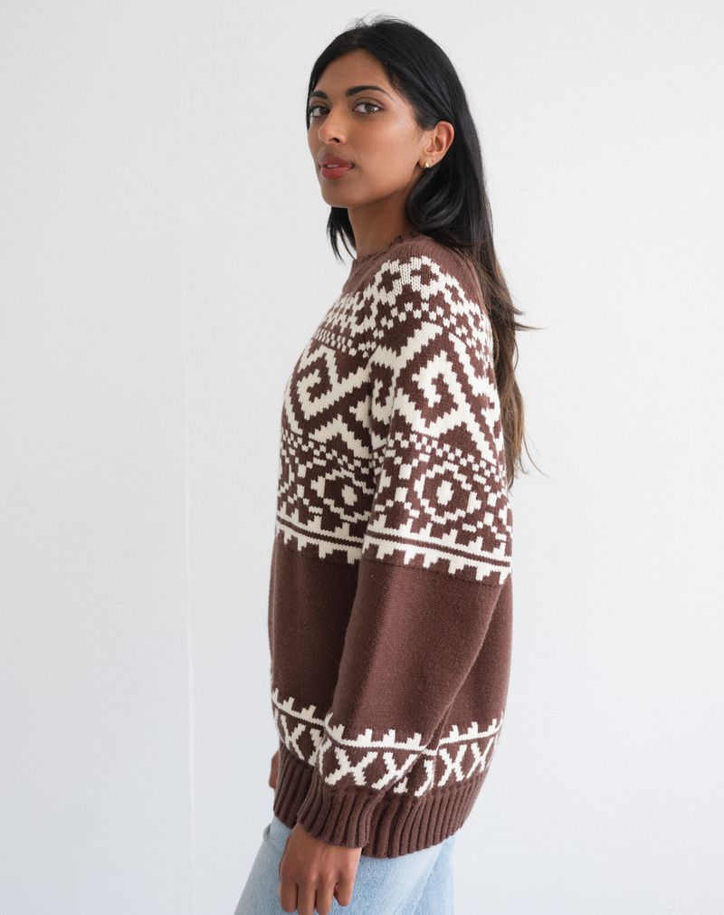Fair Isle Sweater - Chesnut