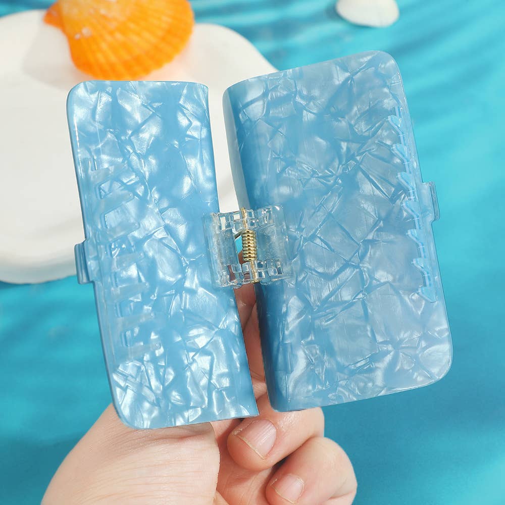 Sardine Can Claw Clip: Blue