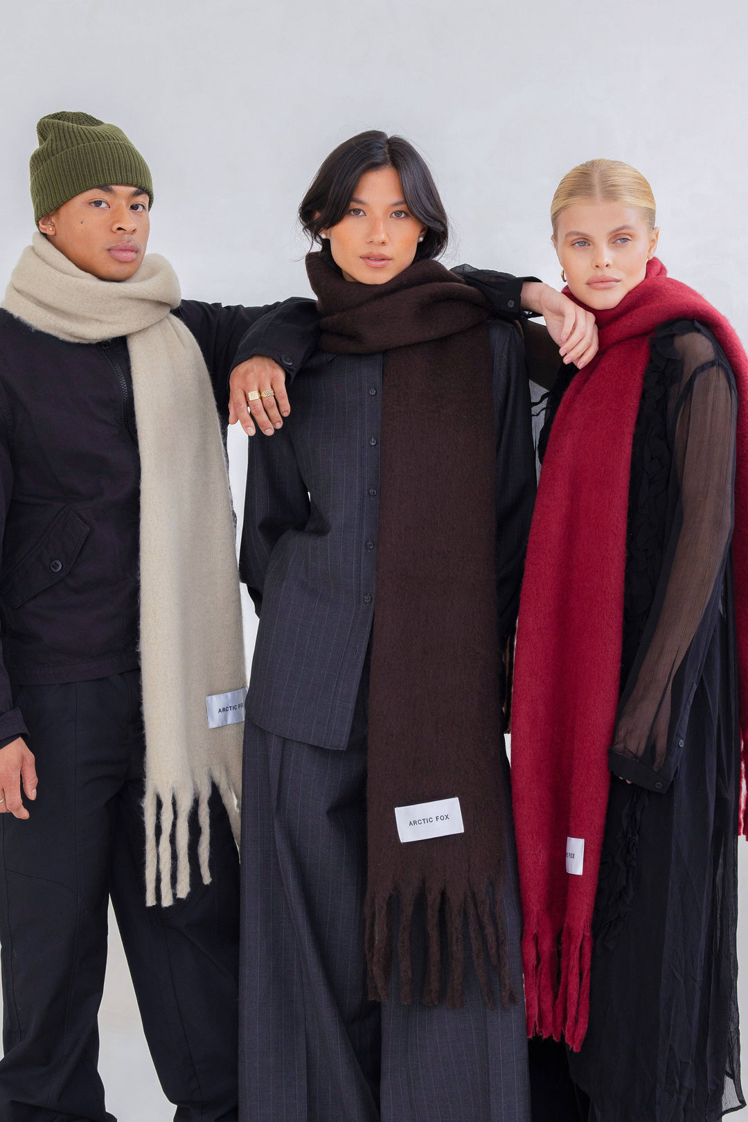 The Reykjavik Scarf - 100% Recycled - Ground Coffee