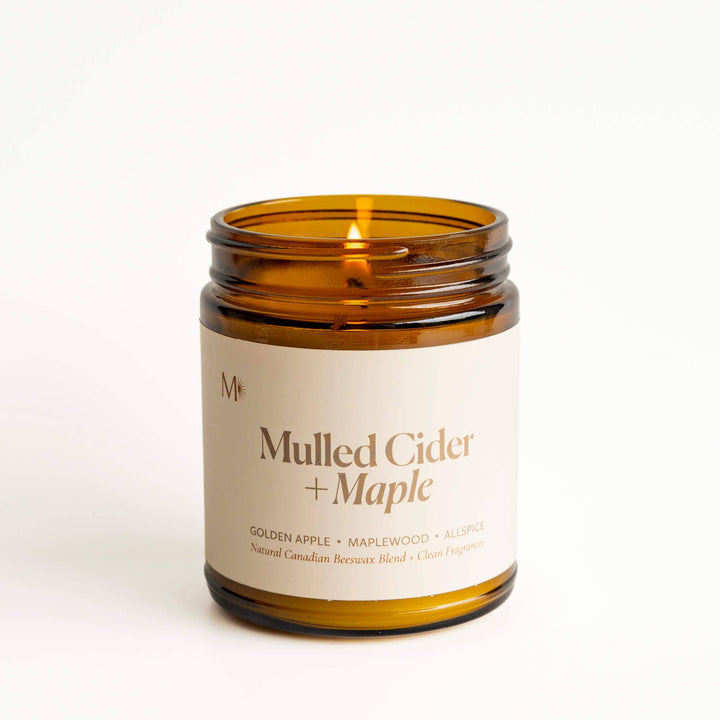 Mulled Cider + Maple | Canadian Beeswax Candle