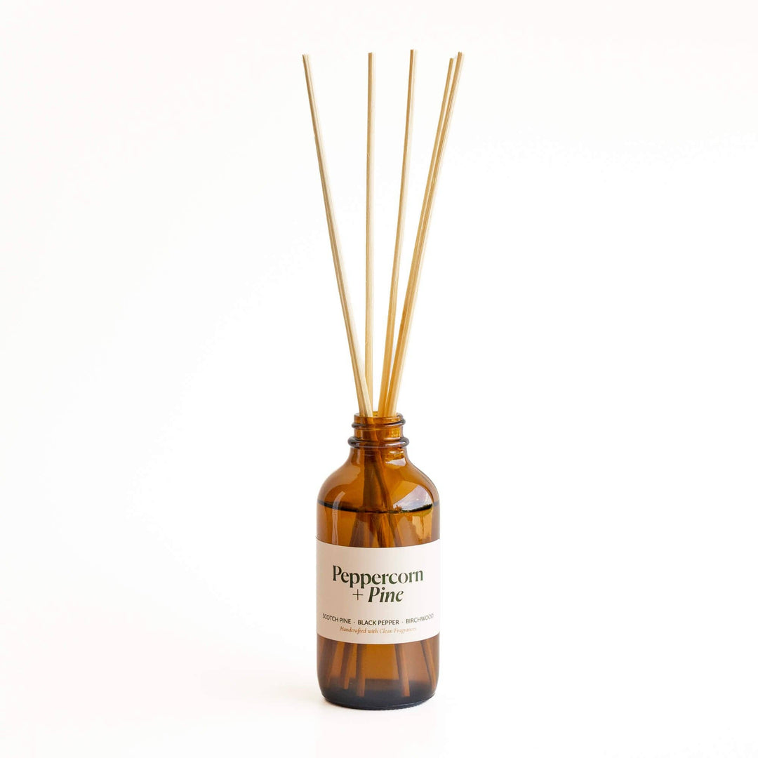 Peppercorn + Pine | Clean Reed Diffuser: Diffuser Set (with box + reeds)