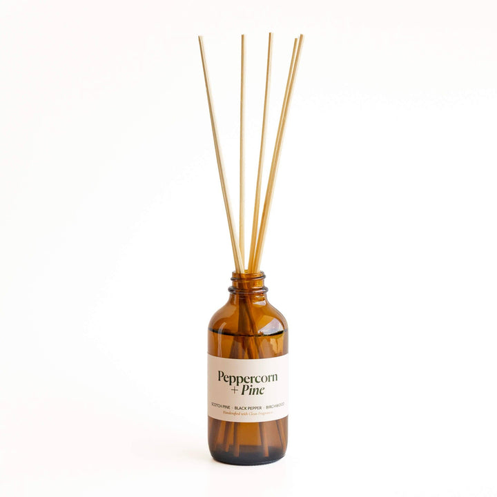 Peppercorn + Pine | Clean Reed Diffuser: Diffuser Set (with box + reeds)