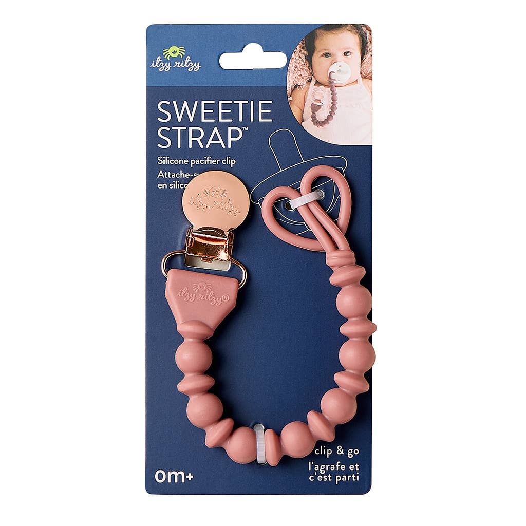 Sweetie Strap Silicone One-Piece Pacifier Clips
