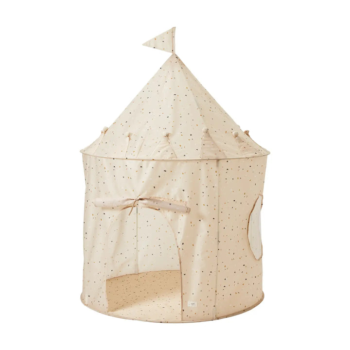 Kids Play Tent Castle- Terrazzo Beige