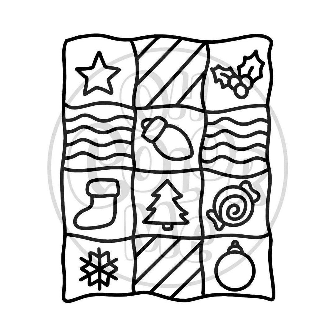 Mini Coloring Book - Canadiana Christmas