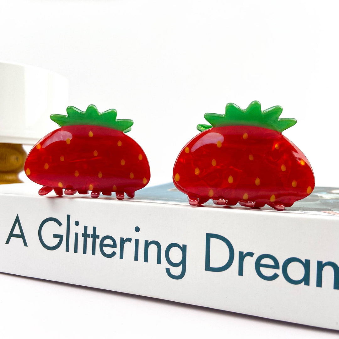 Red Strawberry Hair Claw Clip