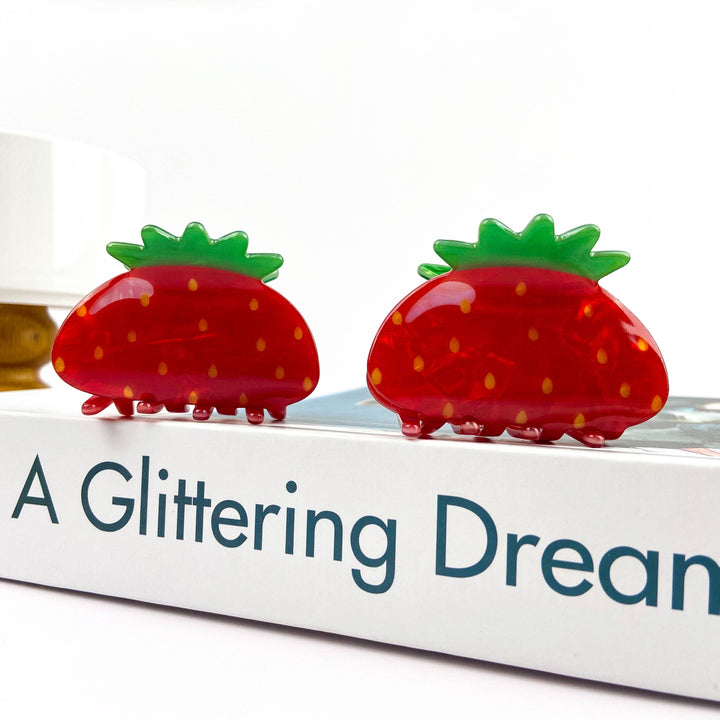 Red Strawberry Hair Claw Clip