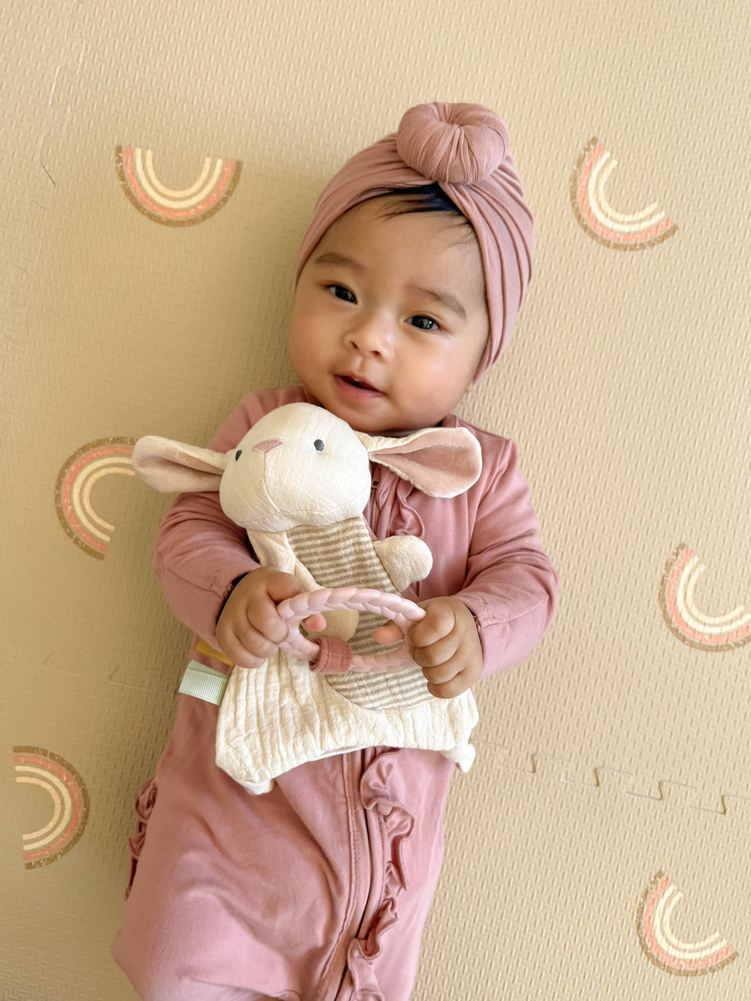 Bitzy Crinkle™ Sensory Toy With Teether: Mallard