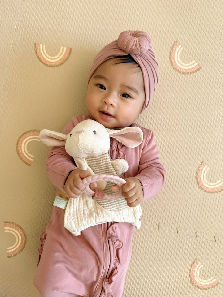 Bitzy Crinkle™ Sensory Toy With Teether: Mallard