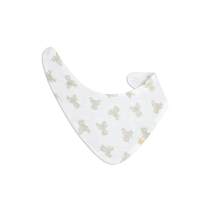 3 Pc Pack Muslin Bandana Bibs One Size- Beige
