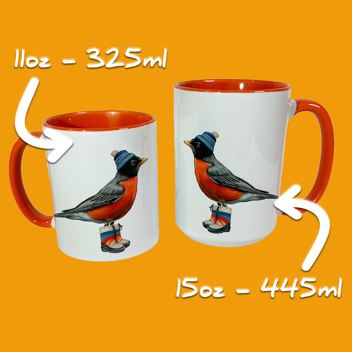 American Robin Mug: 11oz - 325ml
