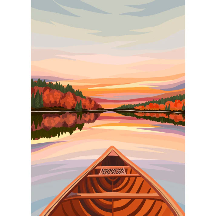 Canoeing At Dawn- 500 Piece Puzzle