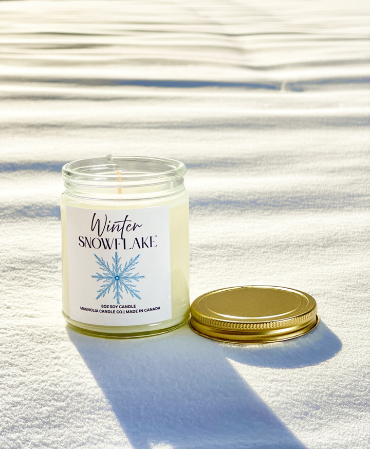 Winter Snowflake Soy Candle