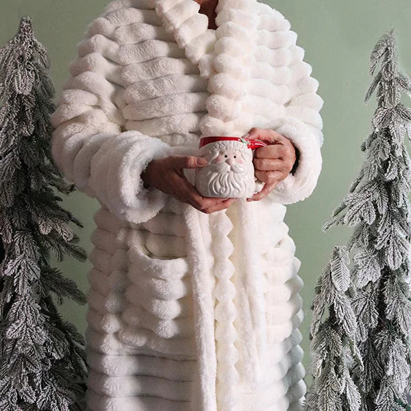 Ribbed Luxe Plush Robe