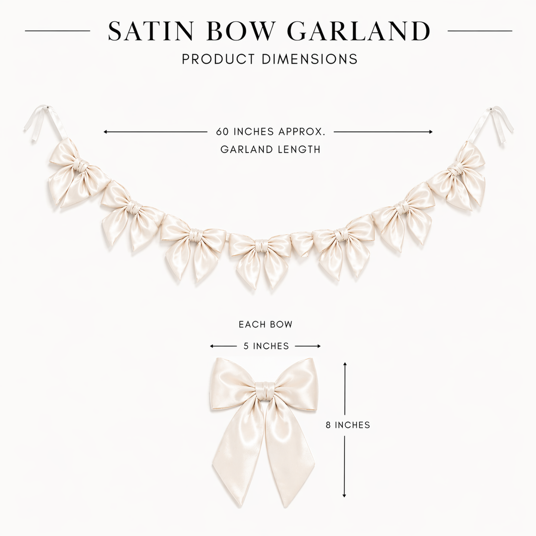 Ralph Red Velvet Fabric Bow Garland