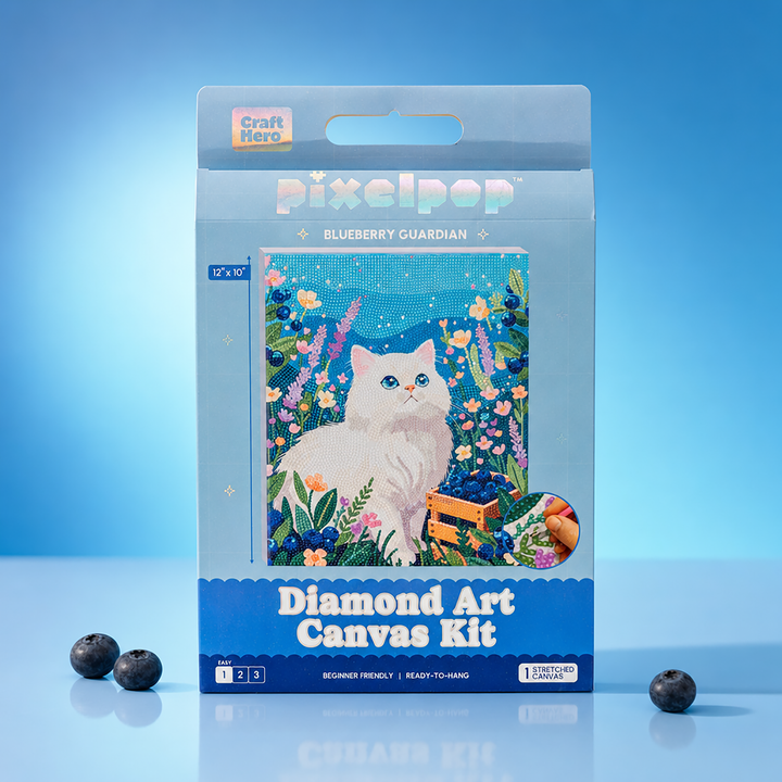 PixelPop™ Diamond Art — Reset Edition -  Blueberry Guardian