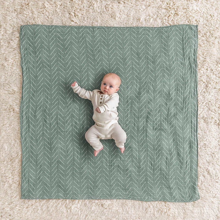 Breastfeeding Boss™-Sage Mudcloth