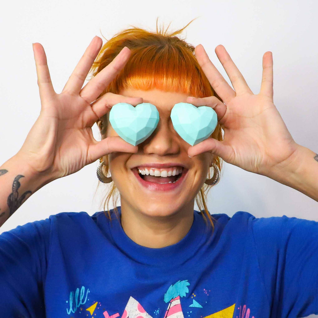 Teal Heart Lip Balm-Sweet Mint