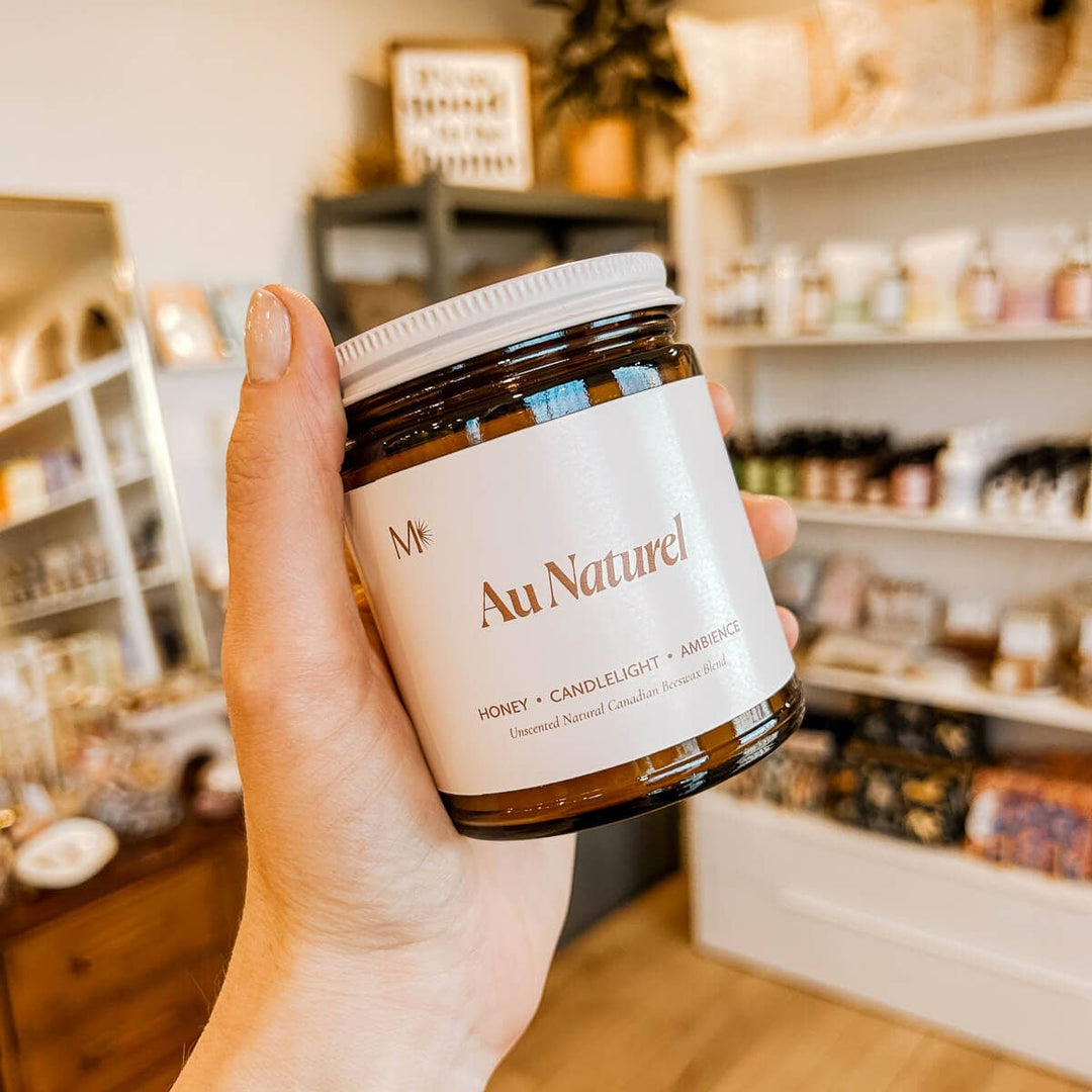 Au Naturel | Unscented Beeswax Candle