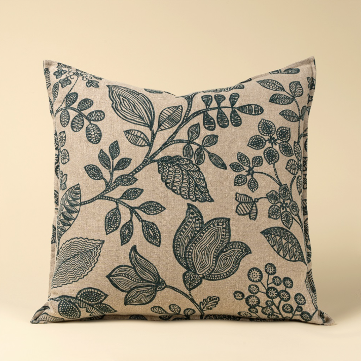Arborea Linen Pillow - Teal
