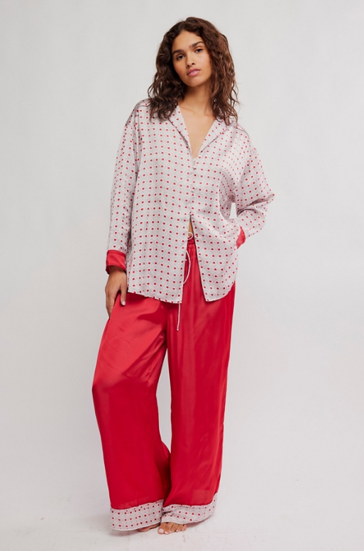 Dreamy Days Pajama Set- Heart Print