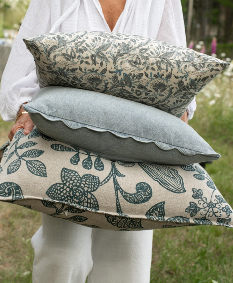 Arborea Linen Pillow - Teal