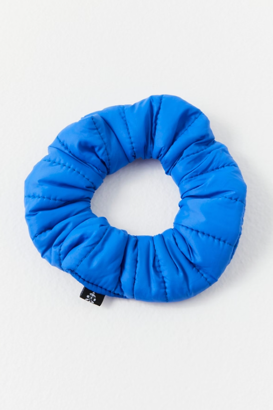 Sports Puffer Scrunchie- Athlete Blue