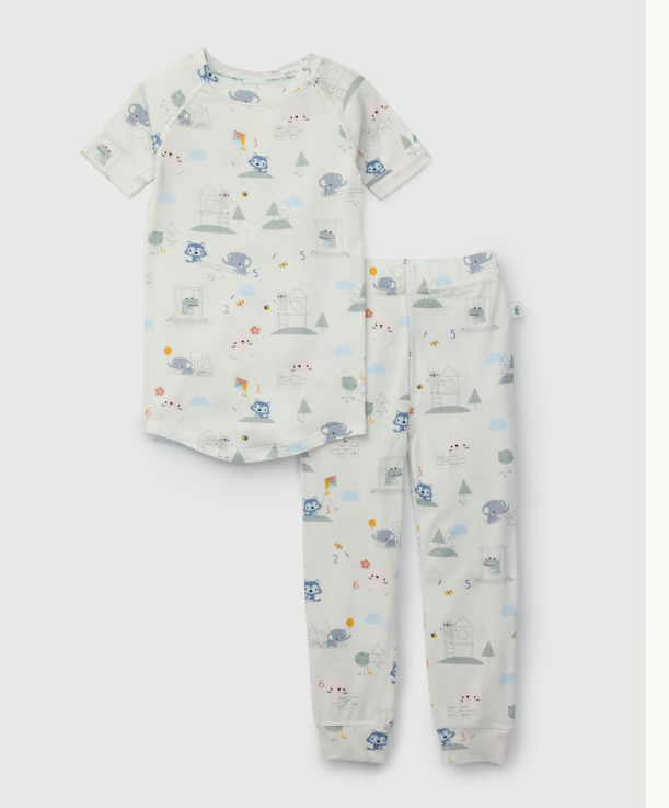 Short Sleeve/Pant Pajama Set- Mini Matheletes